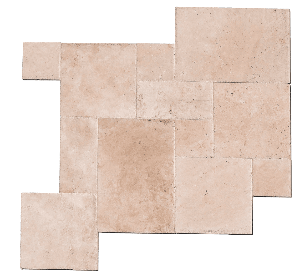 Натуральная плитка из травертина Ivory French Pattern лучшее для интерьера и экстерьера — RKS SLATE 