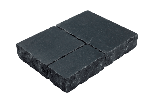 Брусчатка RKS Slate Belgian Black Ландхаус 80х160/160х160/240х160 мм. Прочная тротуарная плитка из натурального известняка. Лучшая цена на плитку из камня известняк