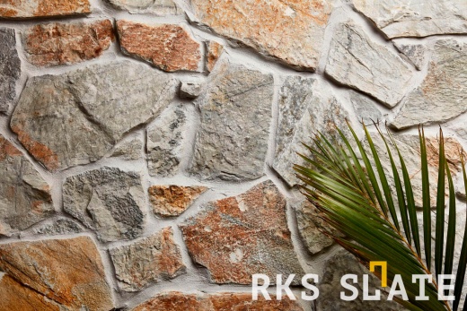 Облицовочный камень для фасада RKS SLATE Beige Qartzt Loose