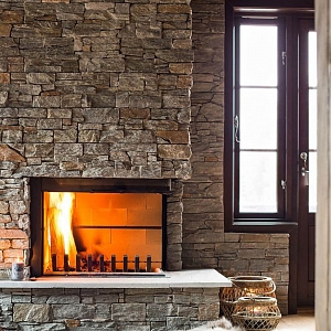 Декоративный камень для камина 3D панели RKS SLATE Кварцит Boston Blend Country