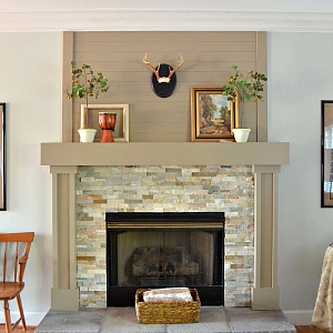 Камни для отделки каминов 3D панели из натурального камня RKS SLATE Сланец Beige Slate Classic