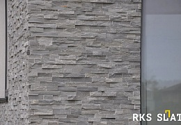 3D мозаика из камня RKS SLATE Кварцит Monsoon Black Rockface