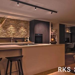 Стеновые панели из камня 3D панели RKS SLATE Кварцит Sesame Yellow Country