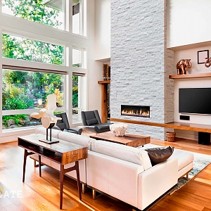 Натуральный камень для отделки камина 3D панели из натурального камня Кварцит White Quartz Classic — RKS SLATE