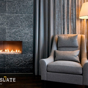 Плитка камень для камина RKS SLATE Сланец Silver Grey Natural