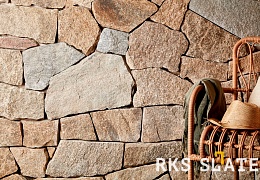 Облицовочный камень RKS SLATE Sesame Yellow Quartz Loose