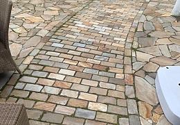 Кварцитовая брусчатка RKS Slate Maryland 200x100 мм