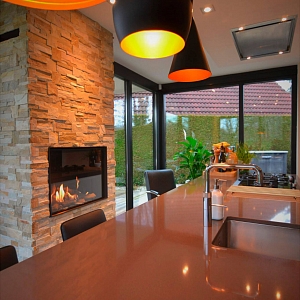 Облицовка камина 3D панелями RKS SLATE Сланец Beige Slate Modern