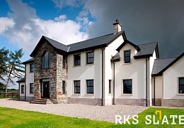 Фасадный сланец RKS SLATE Graphite Natural 500х250 мм