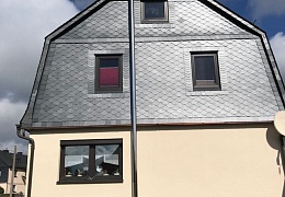 Кровельный Сланец RKS SLATE Charcoal, бобровый хвост 400х250 мм