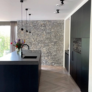 Декоративный камень для стен 3D панели RKS SLATE Гранит Sesame Grey Country