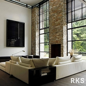 Натуральный камень для отделки камина RKS SLATE Кварцит Multi Quartz Country