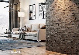 3D панели RKS SLATE Кварцит Black Quartz Classic
