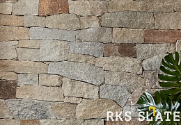 Облицовочный камень RKS SLATE Sesame Yellow Quartz Strips