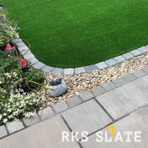 RKS Slate Sandstone Belgian Grey 100х100 мм. Прочная тротуарная плитка и плитка для пола из натурального песчаника. Лучшая цена на плитку из камня песчаник
