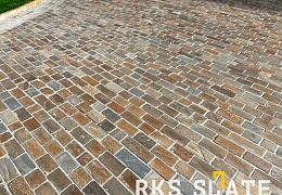 Кварцитовая брусчатка RKS Slate Maryland 200x100 мм