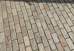 Гранитная брусчатка RKS Slate Vermont, галтованная 200х200 мм