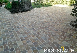 Брусчатка RKS Slate Belgian Multi 100х100 мм