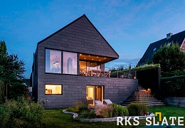 Фасадный сланец RKS SLATE Graphite Natural 500х250 мм