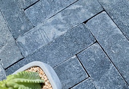 Брусчатка RKS Slate Temple Belgian Black 100x100 мм