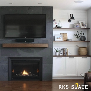 Камень для камина RKS SLATE Сланец Brazil Black Natural