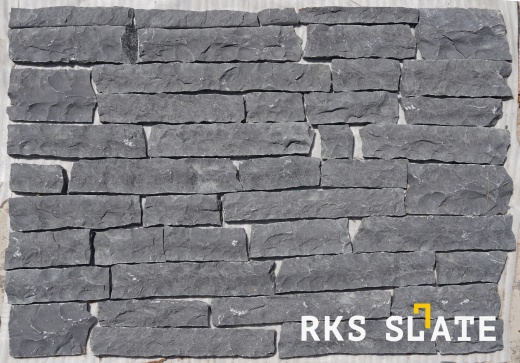 Фасадный камень для фасада RKS SLATE Black Canyon Strips