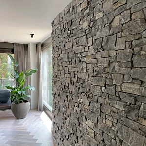 Декоративный камень для отделки стен 3D панели RKS SLATE Гранит Sesame Grey Country