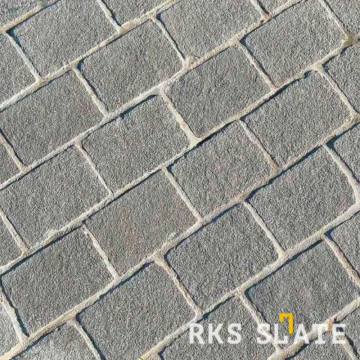 Брусчатка RKS Slate Belgian Blue 100х100 мм Прочная тротуарная плитка и плитка для пола из натурального известняка. Лучшая цена на плитку из камня известняк