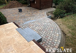 Брусчатка RKS Slate Belgian Multi 100х100 мм