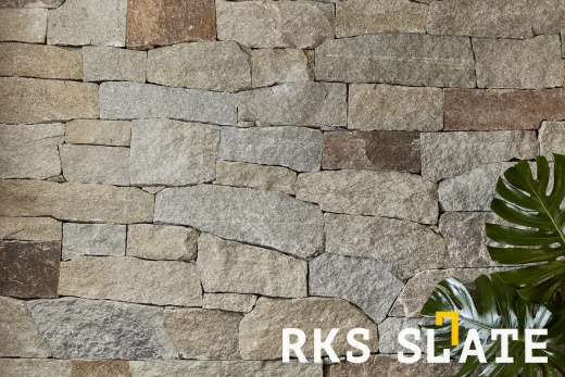 Отделочный камень RKS SLATE Sesame Yellow Quartz Castle