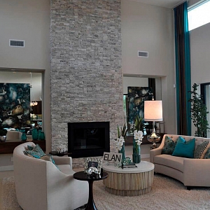 Камень для отделки камина 3D панели RKS SLATE Травертин Silver Travertin