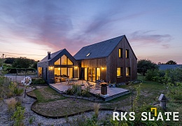 Фасадный сланец RKS SLATE Graphite Natural 500х250 мм