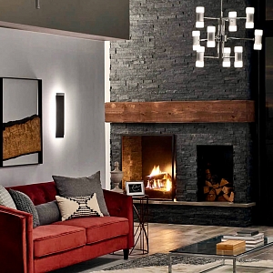 Камень для отделки камина 3D панели RKS SLATE Кварцит Black Quartz Classic