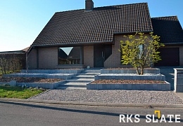 Брусчатка RKS Slate Belgian Grey 100х100 мм