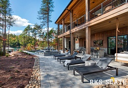 Облицовочный камень RKS SLATE Grey Quartz Castle