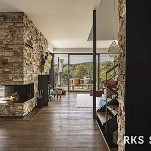 Декоративный камень в интерьере RKS SLATE Кварцит Multi Quartz Country