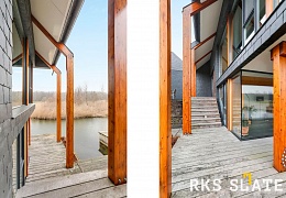 Фасадный сланец RKS SLATE Graphite Natural 500х250 мм