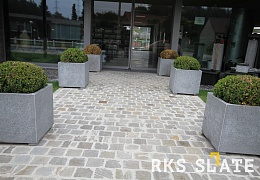 Брусчатка RKS Slate Belgian Grey 100х100 мм