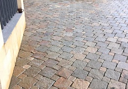 Гранитная брусчатка RKS Slate Vermont, галтованная 200х200 мм