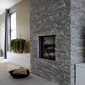 Камень для отделки камина 3D панели RKS SLATE Сланец Grey Slate Classic