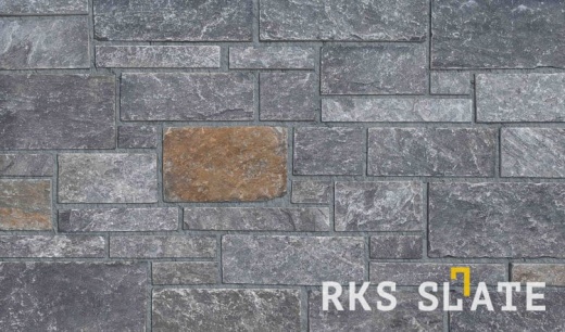 Камень для облицовки камина RKS SLATE Greenwich Gray Temple