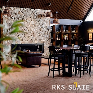 Камень для облицовки камина RKS SLATE Beige Qartzt Loose