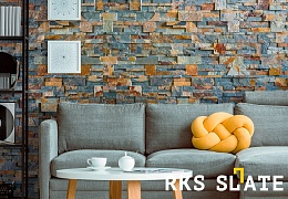 3D панели RKS SLATE Сланец Dark Multicolor Modern