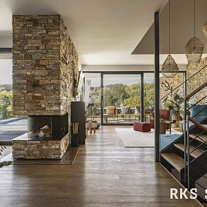 Натуральный камень в интерьере RKS SLATE Кварцит Multi Quartz Country