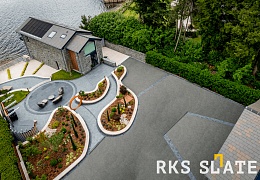 Фасадный сланец RKS SLATE Graphite Natural 500х250 мм