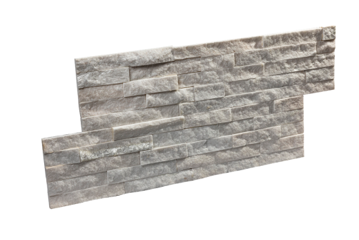 Текстура белого кварцита 3D панели RKS SLATE White Quartz Classic, крупный план