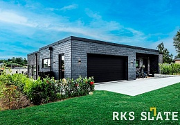 Фасадный сланец RKS SLATE Graphite Natural 500х250 мм