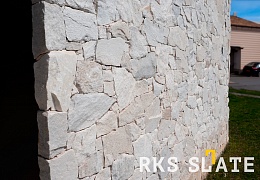 Облицовочный камень RKS SLATE White Quartz Loose