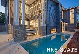Облицовочный камень RKS SLATE Sesame Yellow Quartz Castle