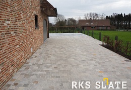 Брусчатка RKS Slate Belgian Grey 100х100 мм